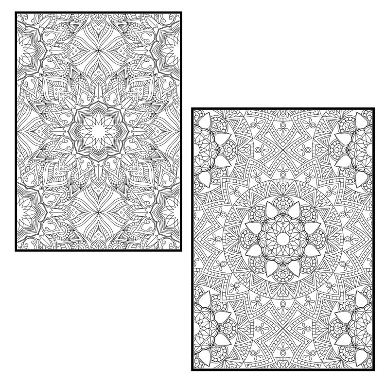 Download Mandala Coloring Pages for Adults Vol 7. PROCREATE Version ...