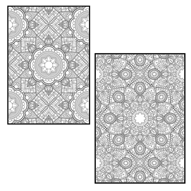 Download Mandala Coloring Pages for Adults Vol 7. PROCREATE Version ...