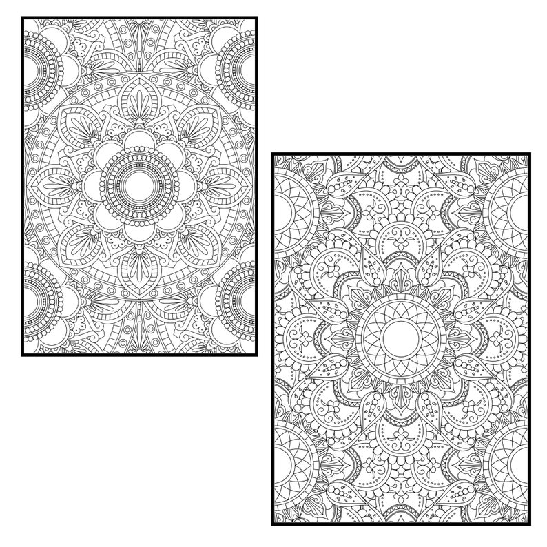 Download Mandala Coloring Pages for Adults Vol 7. PROCREATE Version ...