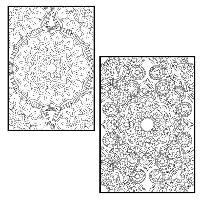 Download Mandala Coloring Pages for Adults Vol 4. PROCREATE Version ...