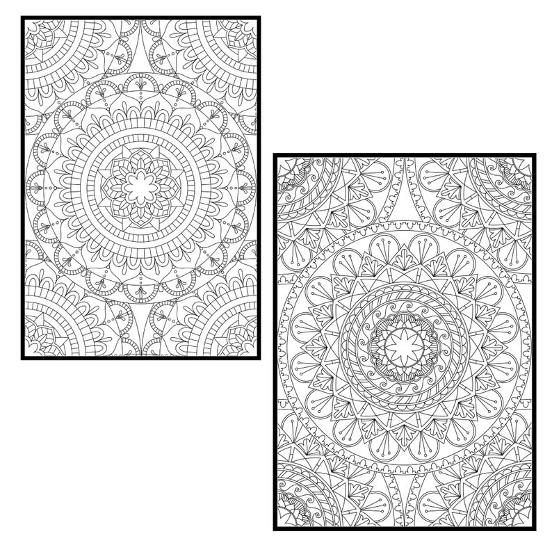 Download Coloring Pages For Procreate, Single Mandala Coloring ...