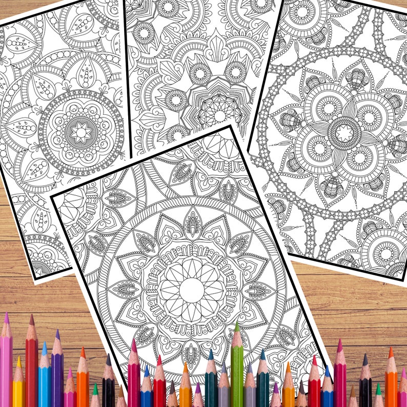 Download Mandala Coloring Pages for Adults Vol. 2 PROCREATE Version ...