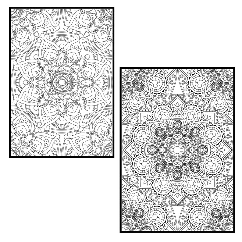 Mandala Coloring Pages for Adults Vol 4. PROCREATE Version ...