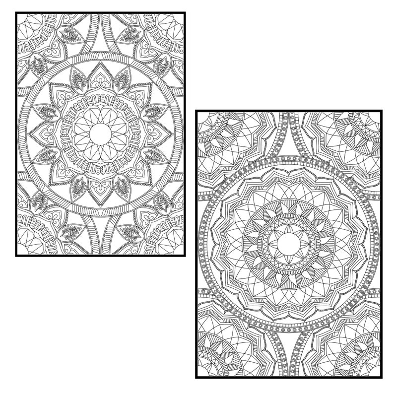 Download Mandala Coloring Pages for Adults Vol 5. PROCREATE Version ...