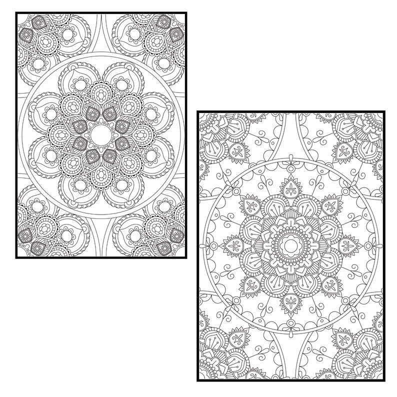 Download Mandala Coloring Pages for Adults Vol. 3 PROCREATE Version ...