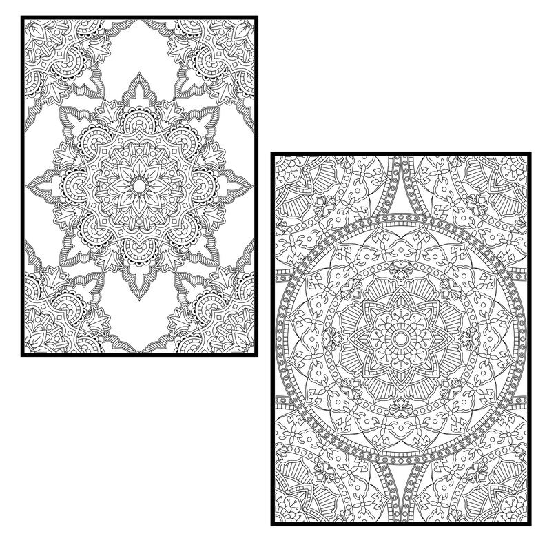 Download Mandala Coloring Pages for Adults Vol 4. PROCREATE Version ...