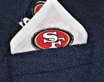 San Francisco 49ers NFL Cotton Pocket Square