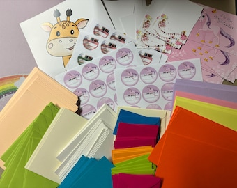 Craft kit for girls - gift set, invitation cards and more