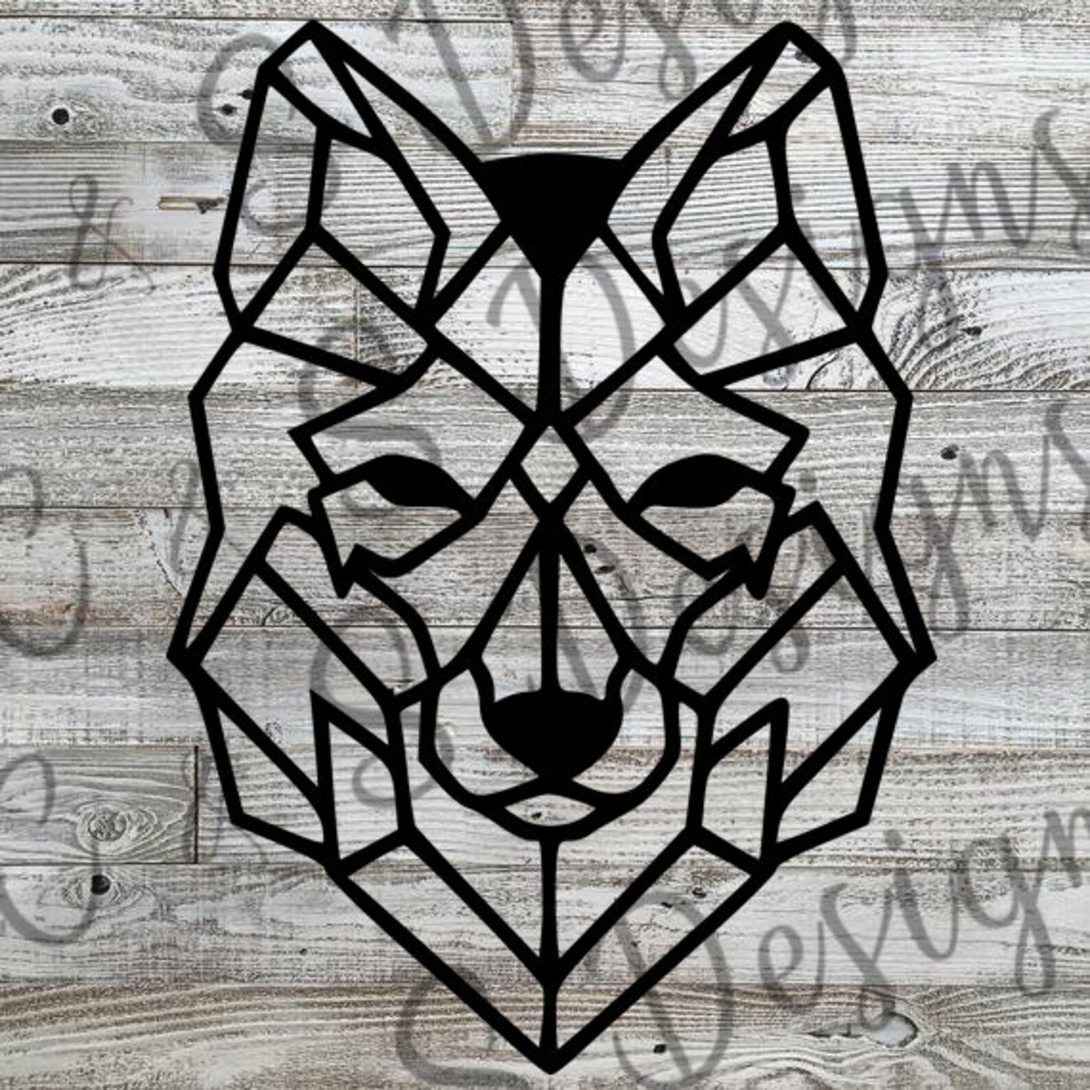 Geometric Wolf Wall Art Wolf Wall Decor Nursery Wall Decor Etsy