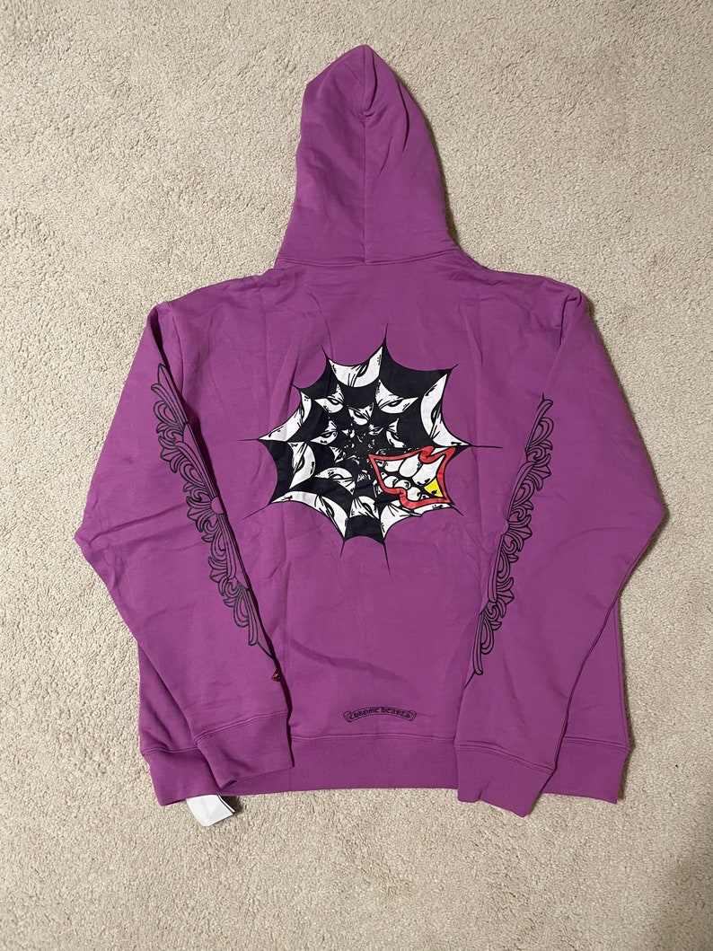 Chrome Hearts Matty Boy Spider Hoodie Purple | Etsy