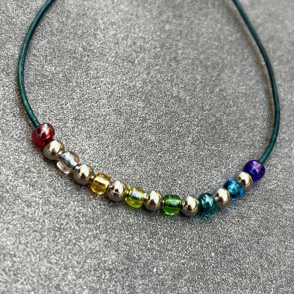Rainbow fidget bracelet, anxiety bracelets for women, gay pride, anxiety relief, LGTBQ jewelry, LGBTQIA