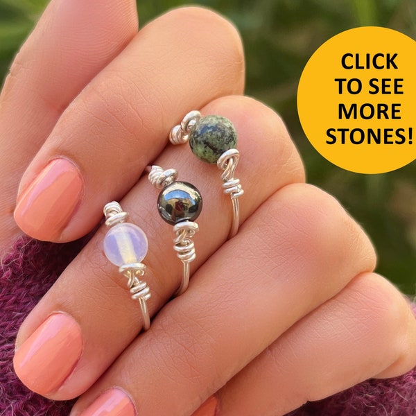 Small Fidget Rings for Women Etsy