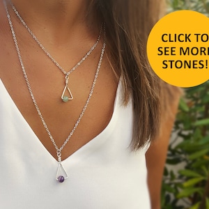 Crystal fidget necklace, sensory toy, necklaces for women