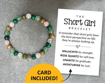 Short girl bracelet, funny gifts for short women, inspiration beaded bracelets
