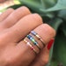Fidget ring set of 3, anxiety bead rings in random colors, worry rings, spinner ring, rings for women