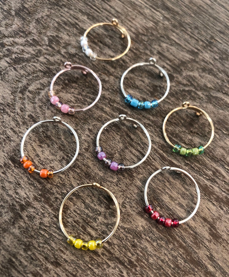 Fidget Ring Set of 3 Anxiety Ring Dainty Worry Rings - Etsy