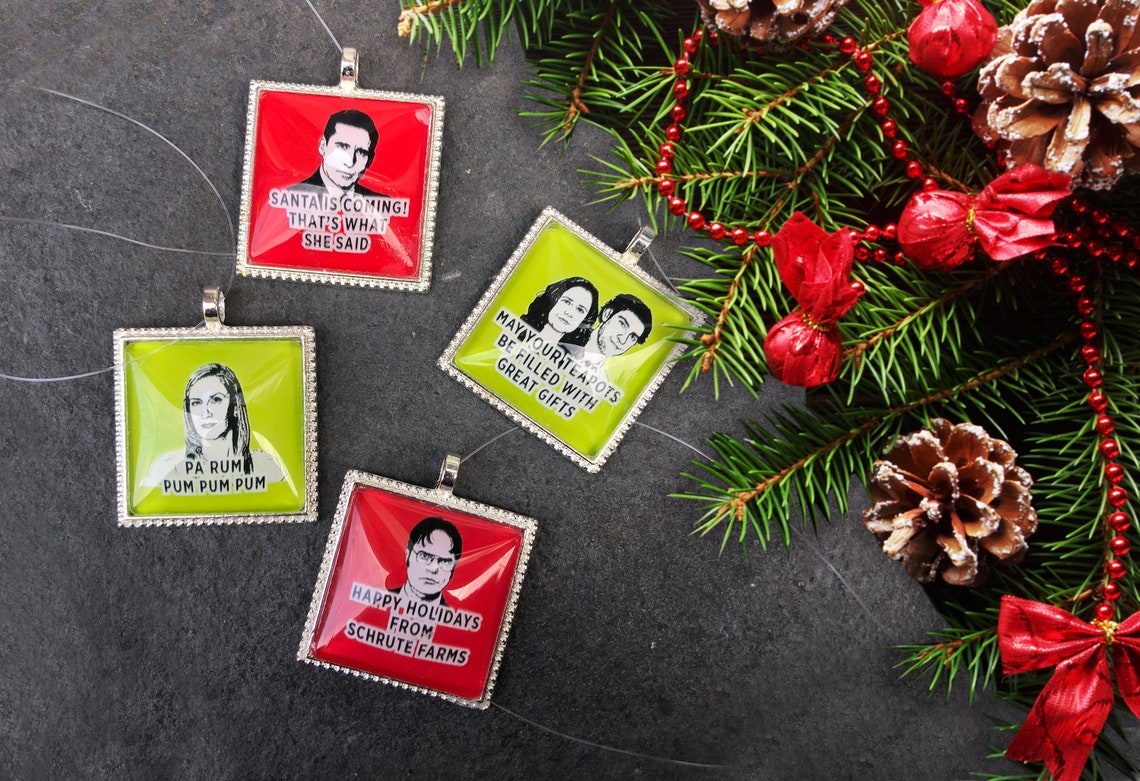 The Office Christmas ornaments tv show holiday gift ornament | Etsy
