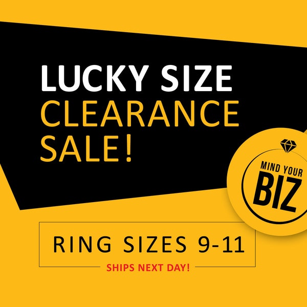 Lucky size 9-11 rings clearance sale, sale items with free shipping, jewelry, ring