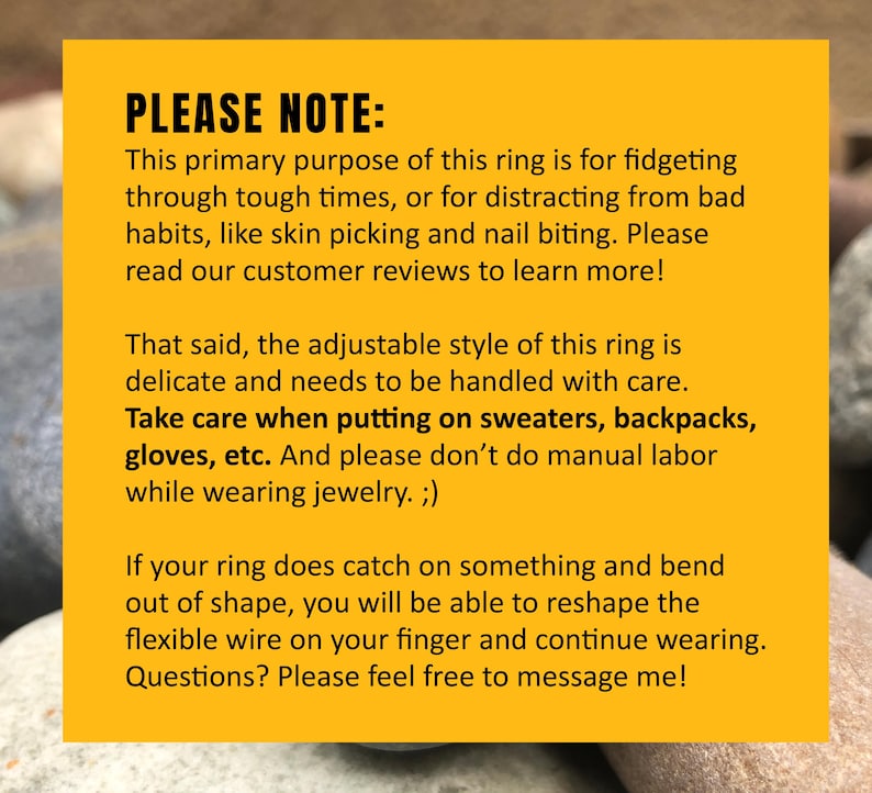 Fidget Ring, Custom Colors - Etsy