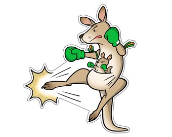 Cartoon Kangaroo - Etsy Cartoon Kangaroo - Etsy