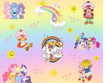 Cartoon Rainbow Girl