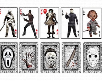 Horror Playing Cards Full House Digital Download