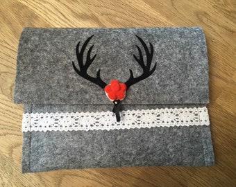 Bag with deer harrier and black Bollenhut