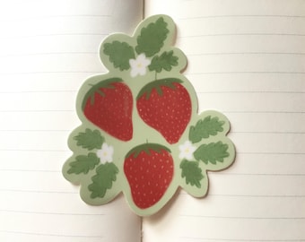 Strawberry Sticker | Waterproof Summer Fruit Planner Stickers
