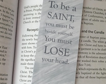 St. John Vianney Quote, Laminated Catholic Bookmark