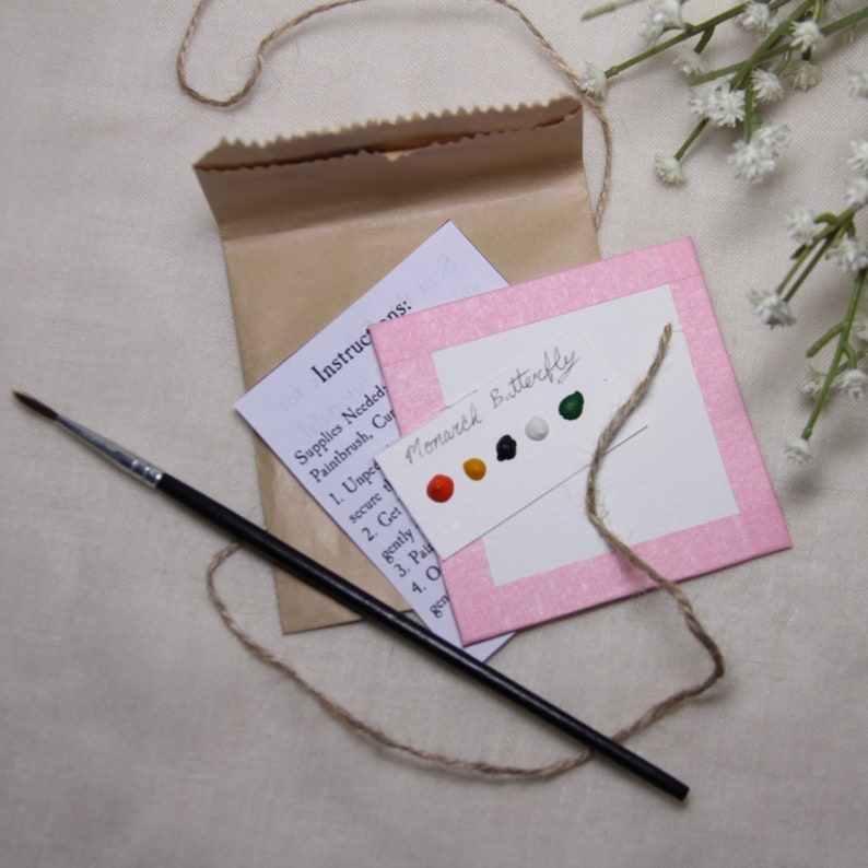 Monarch Butterfly Mini Watercolor Painting Kit Art for Adults Easter ...