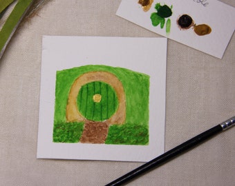 Hobbit Hole Mini Watercolor Paint Kit Mini watercolor art Art kit for kids