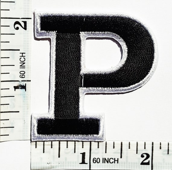 WHITE English Alphabets Letters Characters 3/" A-to Z Embroidered iron-on Patch