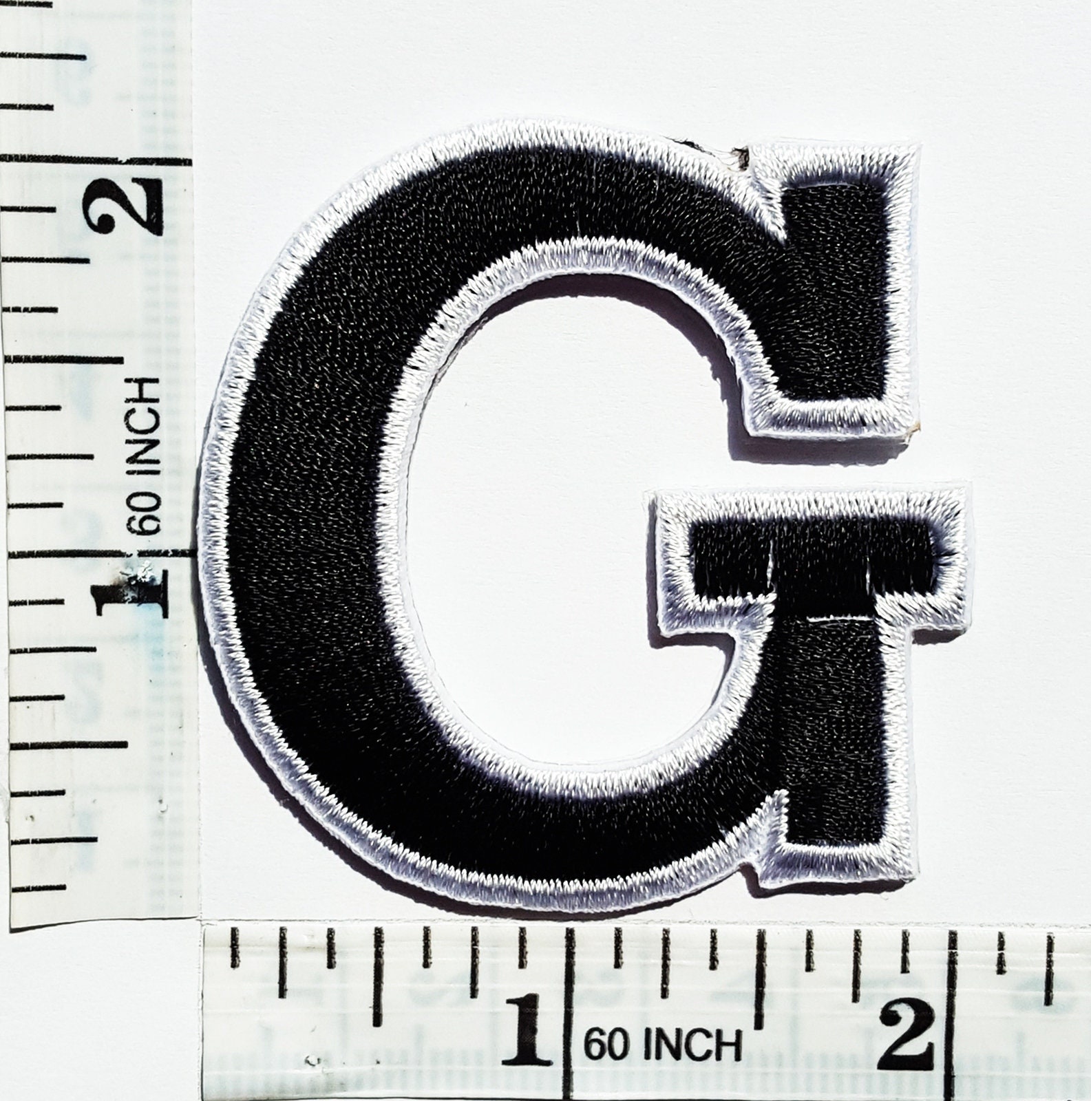 Black Alphabet Letter G Patches Appliques Hat Cap Polo Etsy