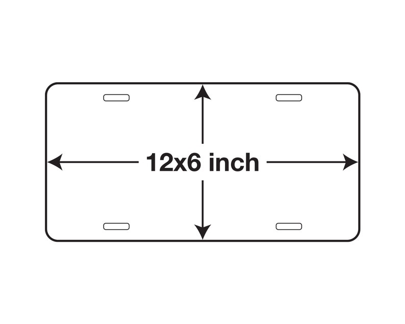 Mexico License Plate Number, Sublimation Car Tag, Front Plate for Truck