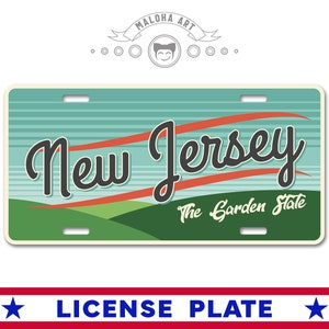 New Jersey State License Plate: Sublimation Car Tag