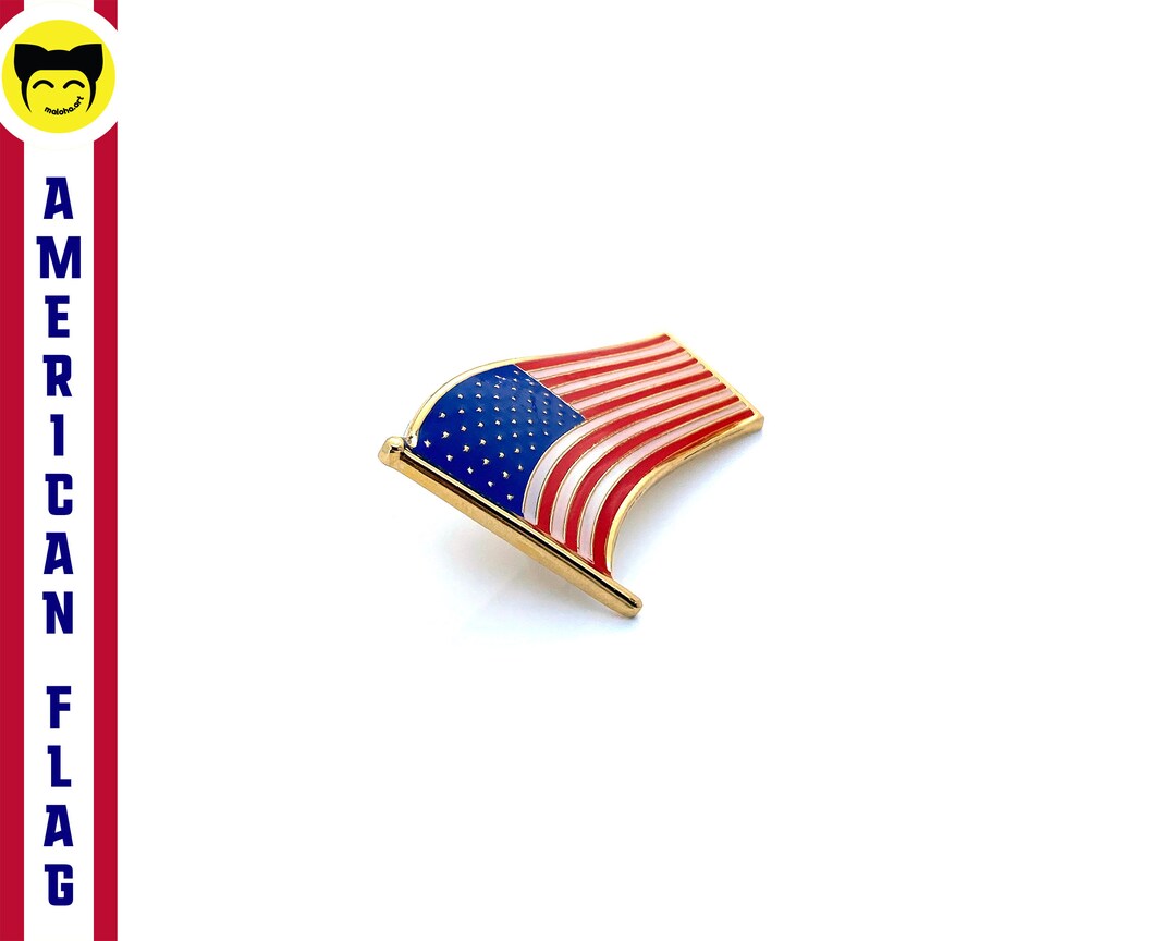 Spilla Bandiera USA – Smalto Patriottico – Original Famous Pins & Lapels