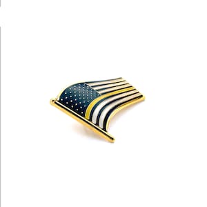 Thin Yellow Line Flag Lapel Pin: Security Dispatch Enamel Pin