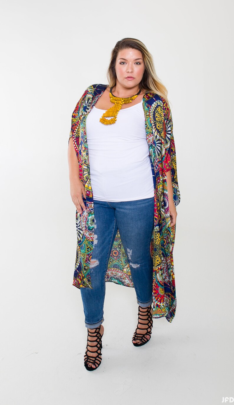 Plus Size Duster Plus Size Kimono Duster Duster Long Duster Etsy