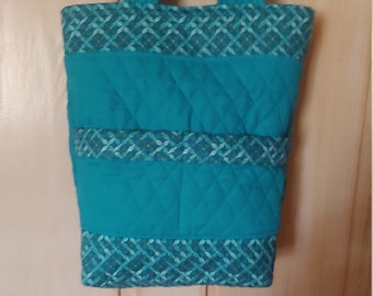 Bright Stripes and Polka Dots Ready to Ship Weekend BagSatchelLarge PurseInsulated Bag Large Reversible Quilted Tote