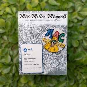 Mac Miller - 2pk -Magnet set - Larry Fisherman - Most Dope- Kids