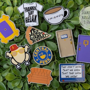 The one with all the icons - Friends stickers- Friends decor - Tv show - Book Stickers- Kindle Stickers- Laptop Stickers