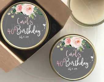 Birthday Party Favors - Birthday Favors - Milestone Birthday - Milestone Anniversary - Party Gifts - Candle Favors - Bridal Favors