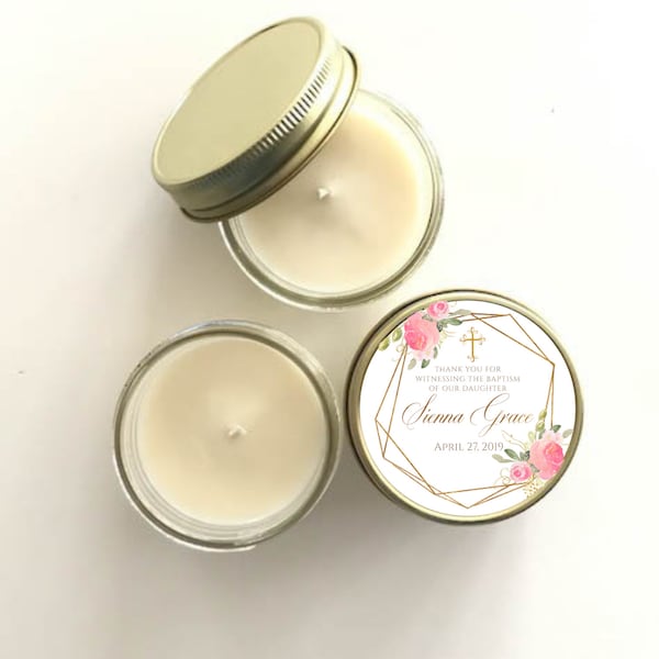 Baptism Candle Favors Etsy