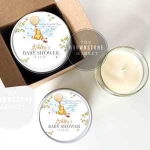 Little Bear Shower Favor Candle - Party Favors  - Baby Bear Party Theme - Classic Winnie the Pooh Theme  - Favors