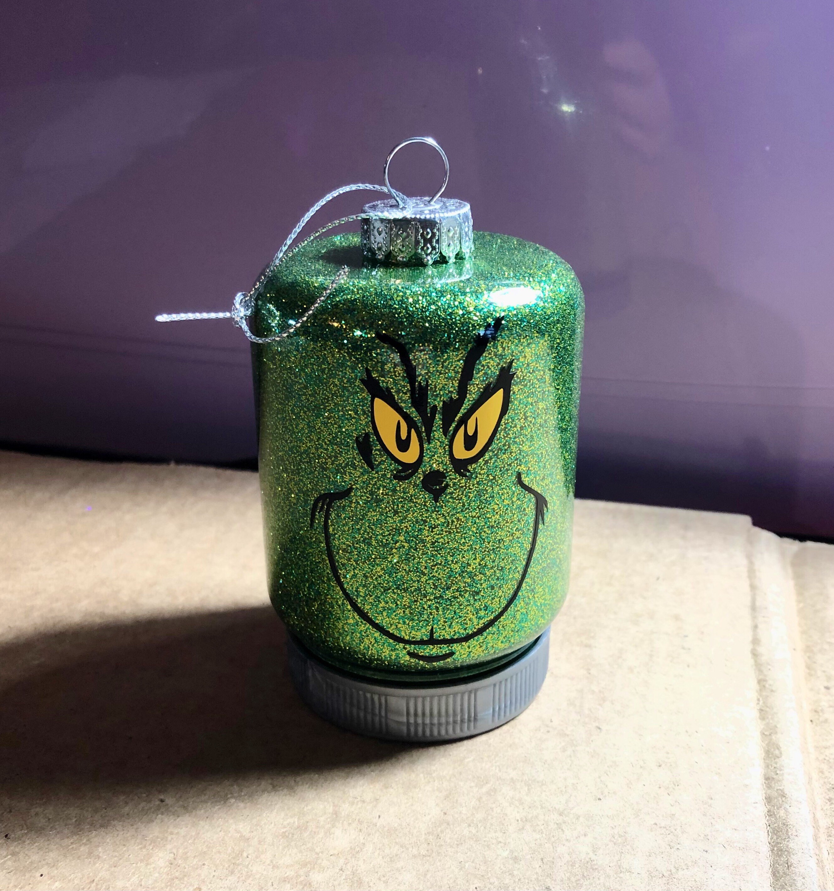 Shatterproof Christmas Ornaments Glittered Customizable Tree Etsy