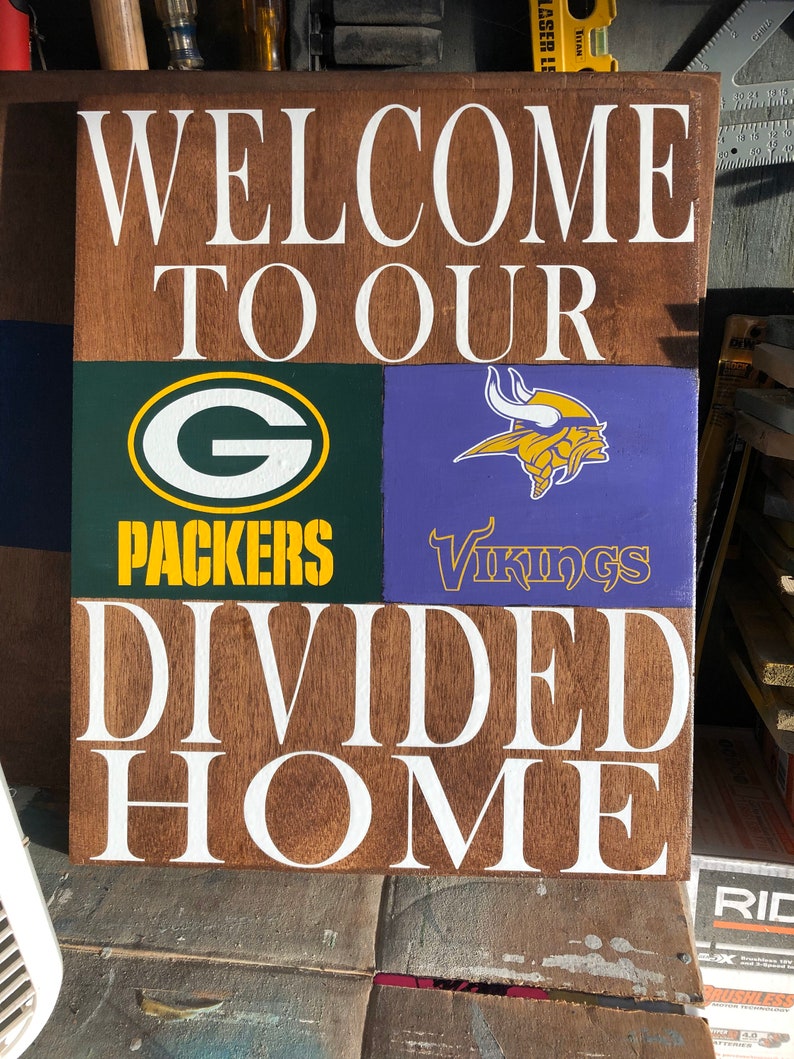 Football Customizable House Divided Signs Sports Etsy