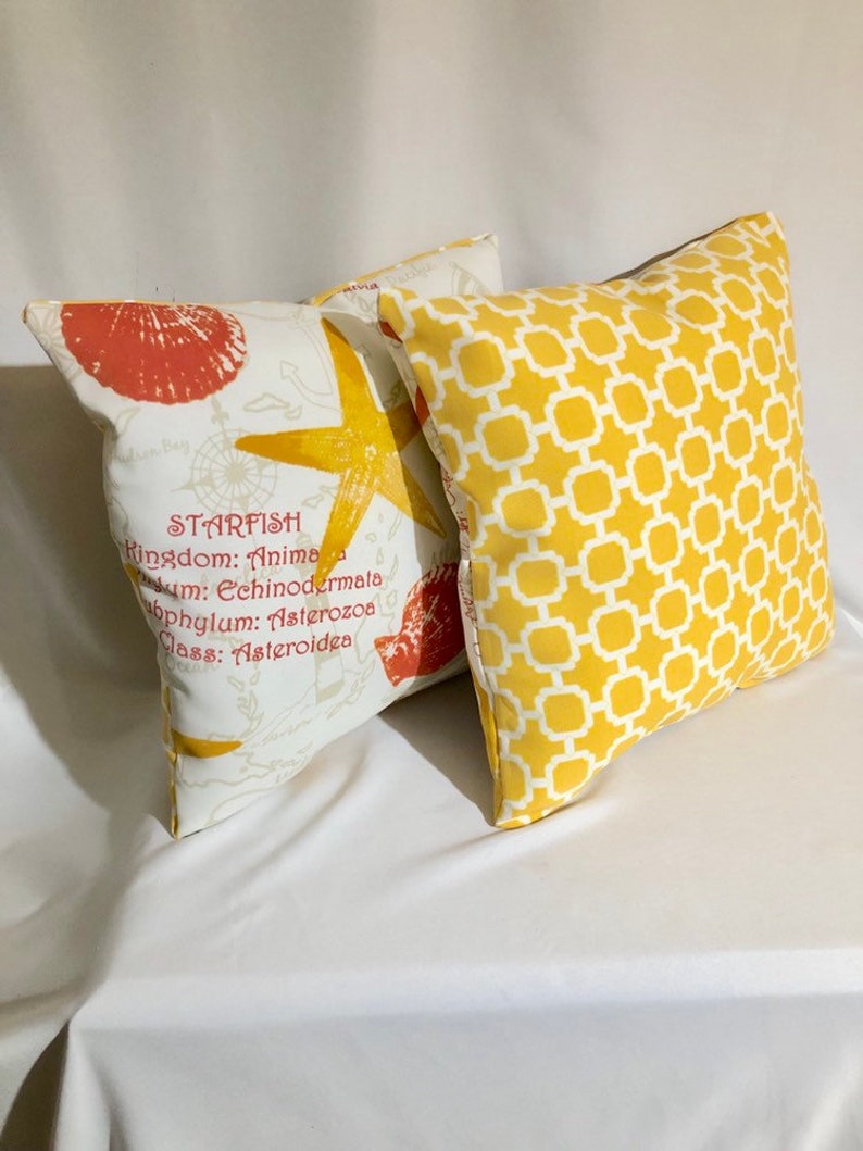 Beach House Inspired Square Decorative Indoor Outdoor Throw Etsy
