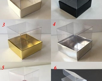 Cardboard cube boxes for pomegranate boxes| Clear lids| Boxes for souvenirs| gift boxes for trinket |wedding favors| boxes for favors