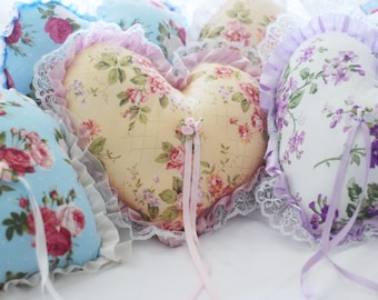 Shabby chic,french,Heart floral,Lolita,flower pillows