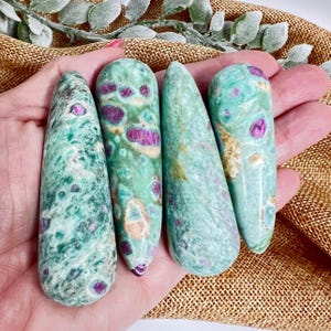 Ruby Fuchsite Wand for Heart Healing and Emotional Balance